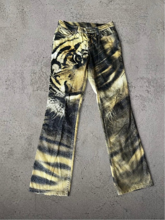 Roberto Cavalli Denim - Roberto Cavalli 2003 Iconic Tiger Jeans